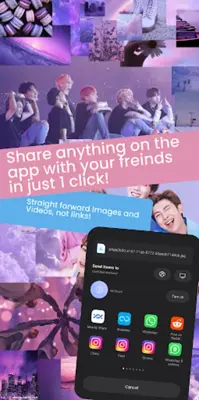 BTS AIO Wallpaper Status Video android App screenshot 1